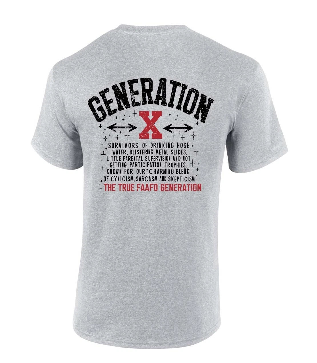 Trenz Shirt Company Mens Gen X Tshirt Generation X The FAAFO Generation Funny