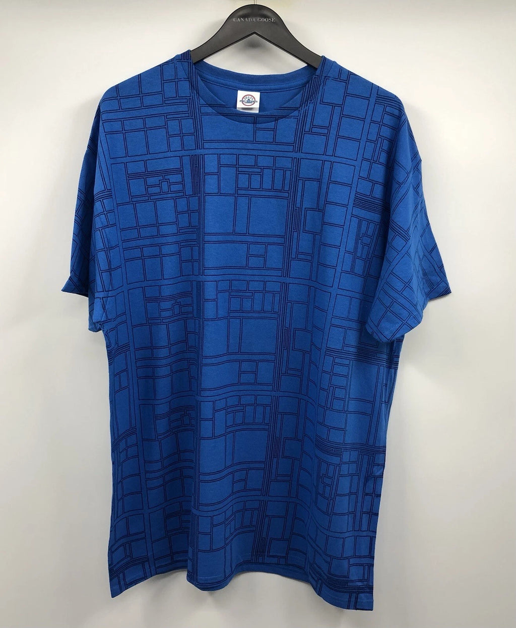 Intel Insiders All Over Print CPU Motherboard Employee Crew Blue T-Shirt XL