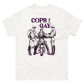 Cops Are Gay Tom of Finland Graphic Tee White Gay Art Pop Punk Shirt