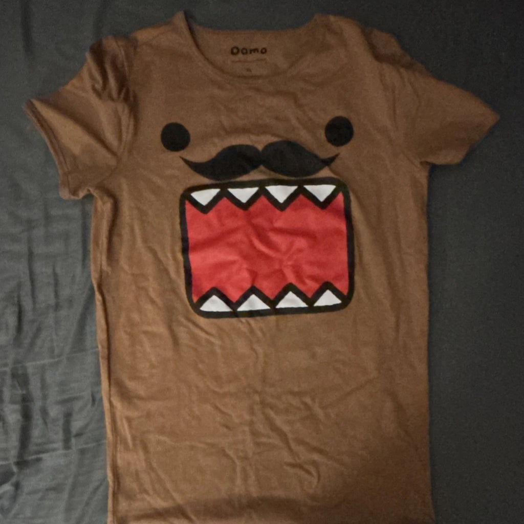 Domo Graphic Print Cartoon Character Women’s XL Short Sleeve Cotton T-Shirt