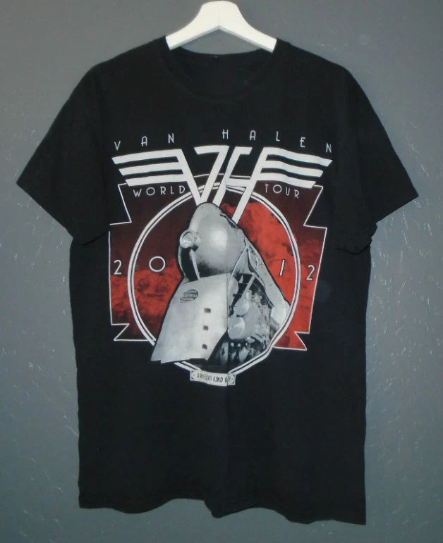 VAN HALEN Concert T-Shirt VTG 2012 A Different Kind of Truth Band Tour Tee
