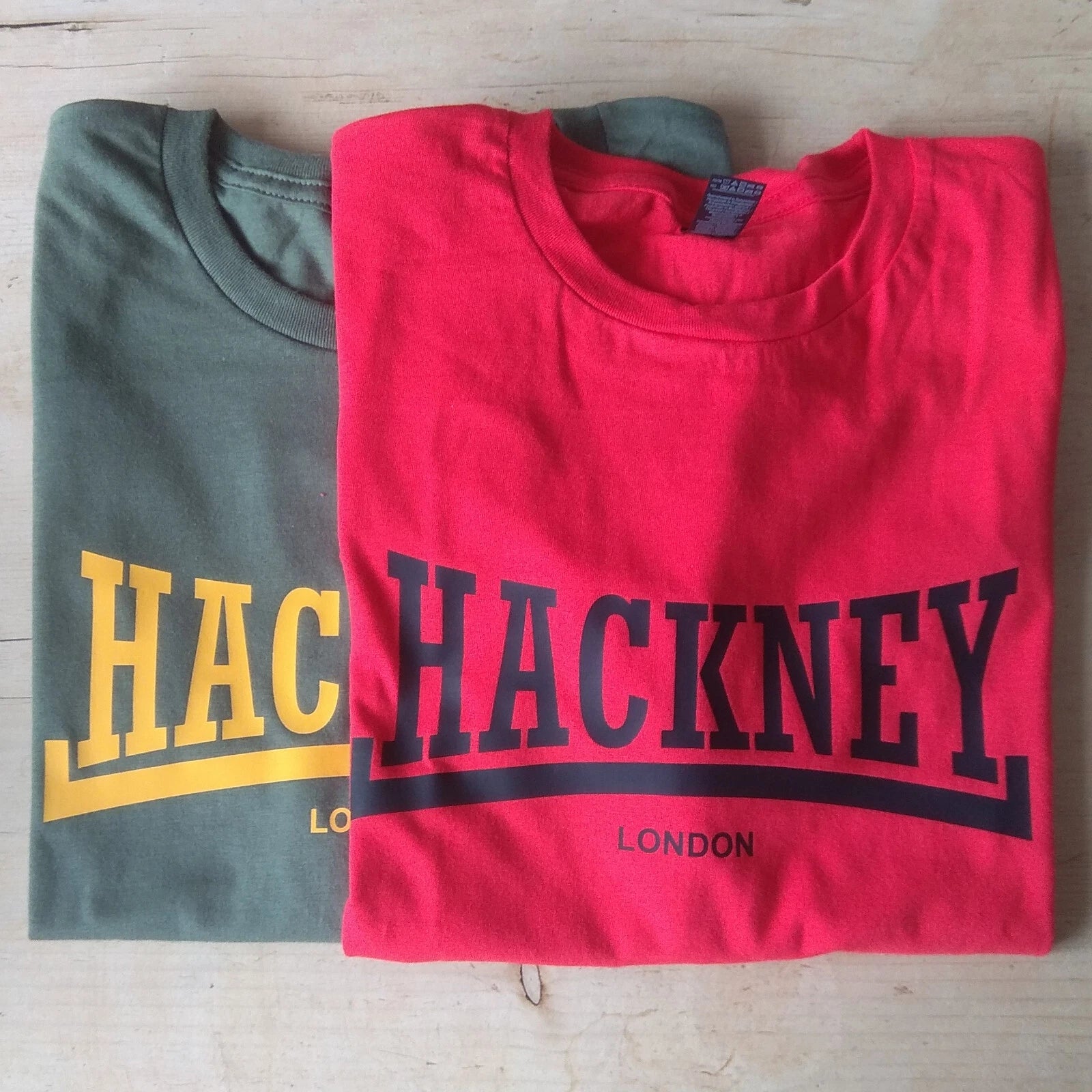 Hackney Souvenir T-Shirt - Retro, Boxing, Football Style, Various Colours