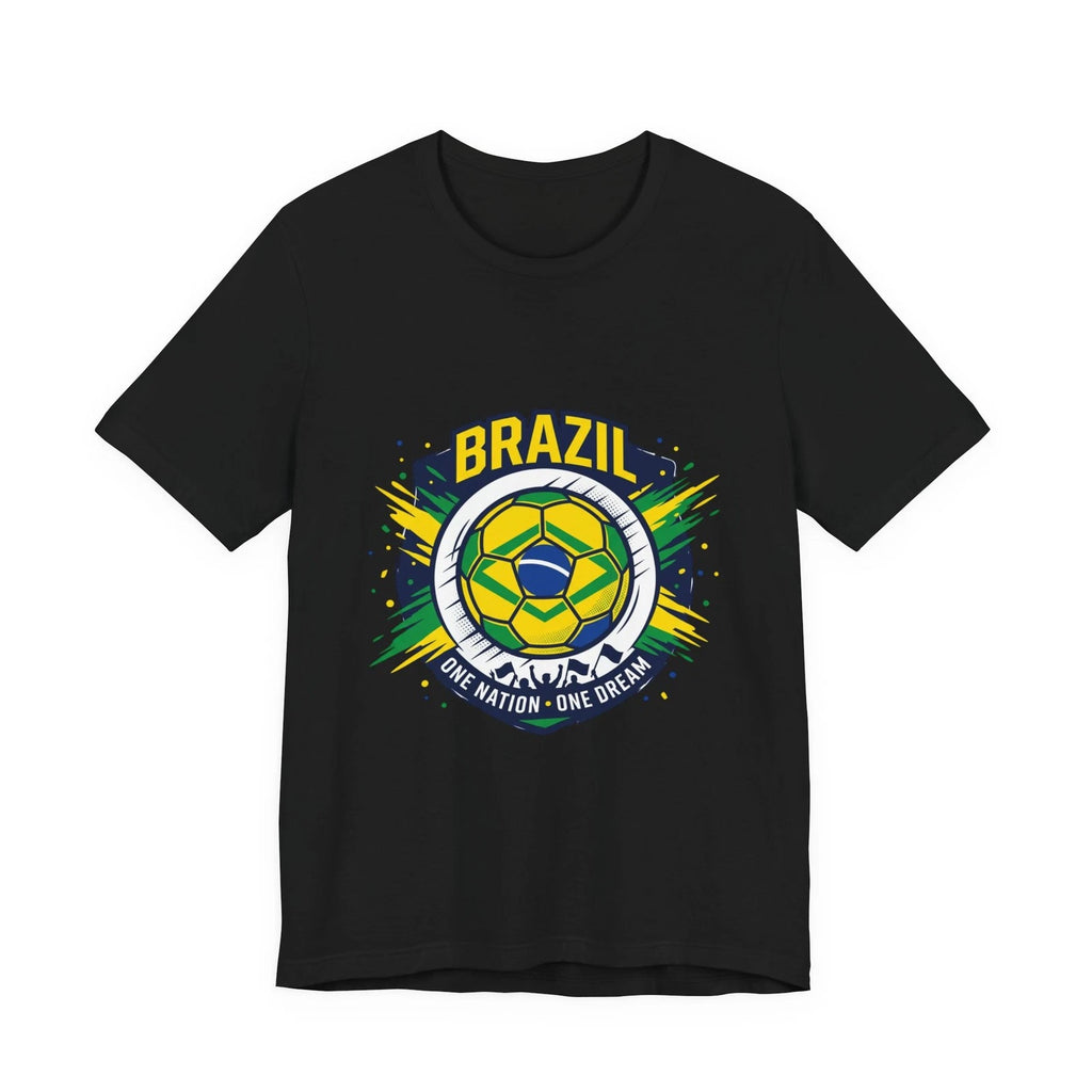 Brazil Crest Soccer Tee | country pride, retro soccer