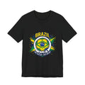 Brazil Crest Soccer Tee | country pride, retro soccer