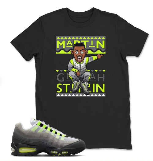 Air Max 95 Big Bubble Neon Yellow Black Cool Grey 2026 OG T Shirt Match MArtin