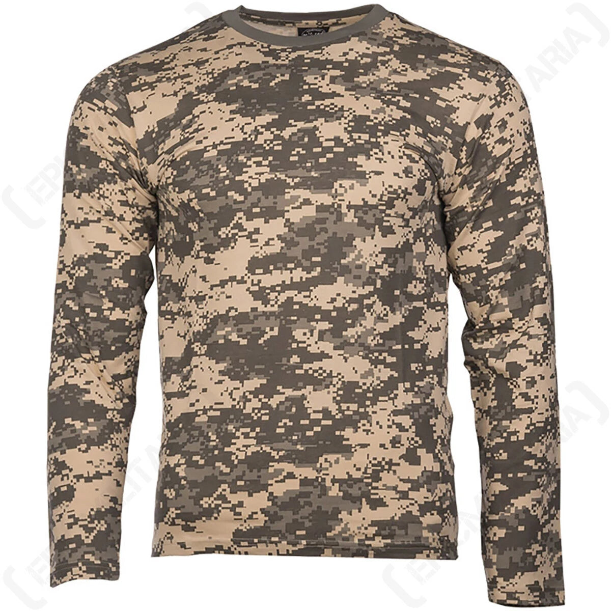 Digital Camo Long Sleeved T-Shirt - 100% Cotton Camouflage Top