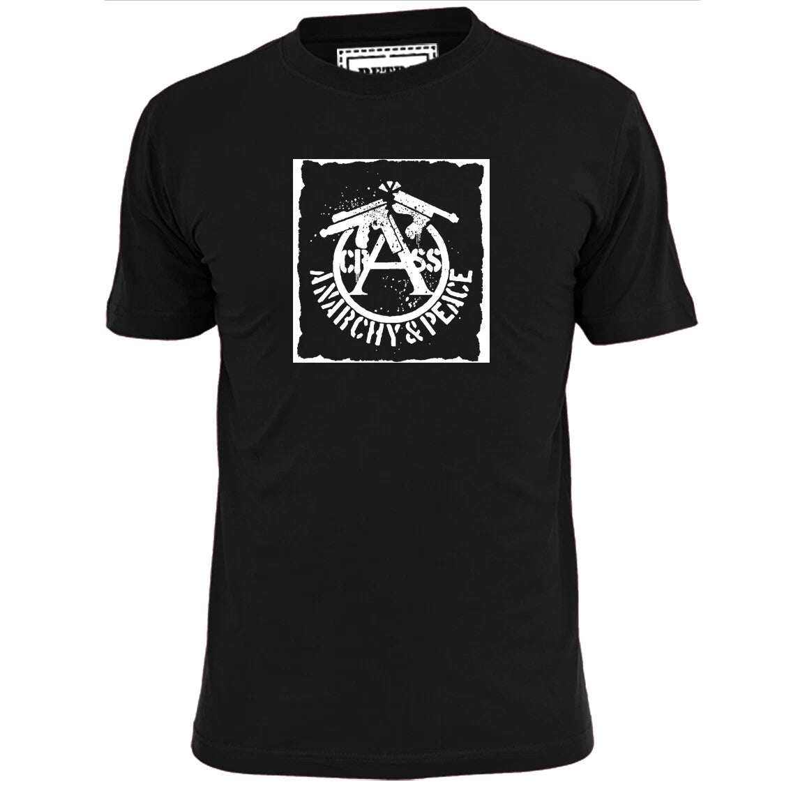 Mens Crass Anarchy & Peace T Shirt Punk Ignorant