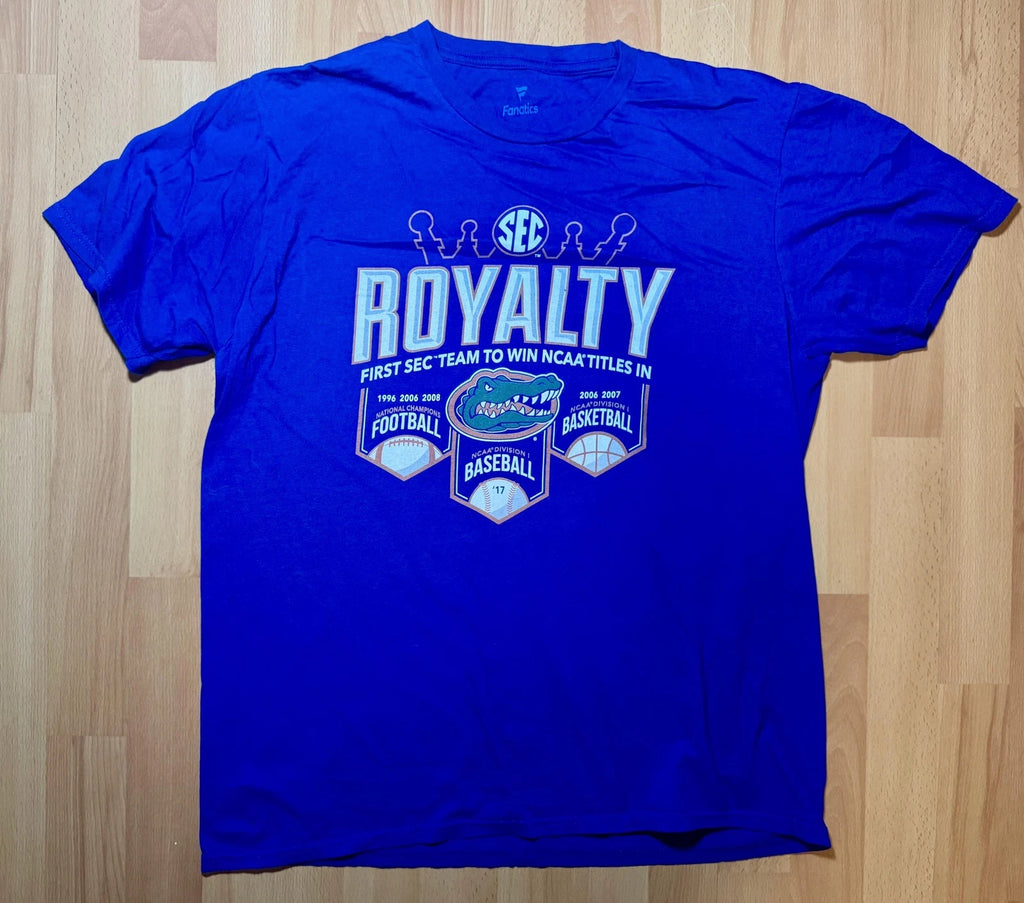Florida Gators Shirt Mens Large SEC Royalty NCAA Champions Football Baseball Bas