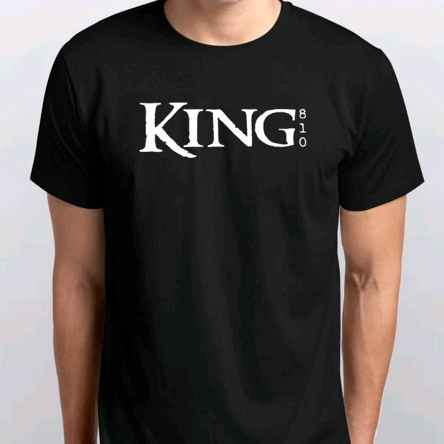 KING 810 T-SHIRT All sizes S M L XL XXL 3 4XL colours Black, White