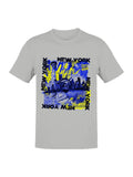 Urban New York Cityscape Collage Men's T-shirt