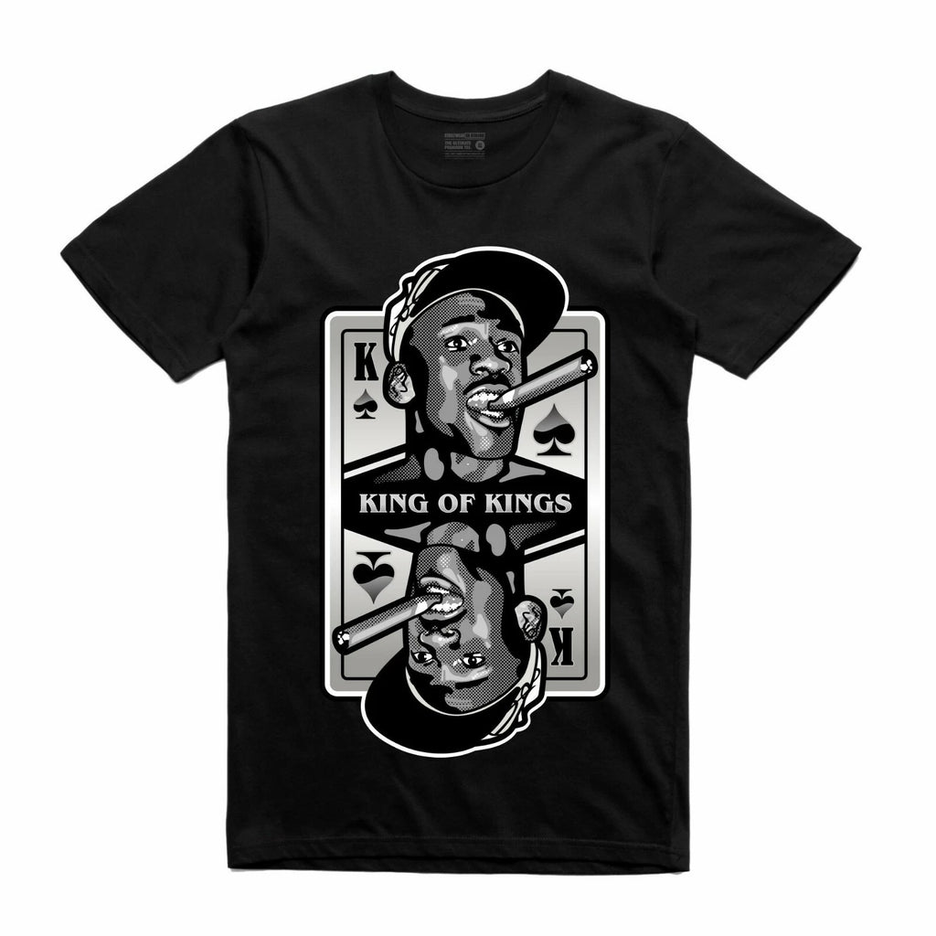 NEW Streetwear on Demand CARDS KING OF KINGS MJ BLACK Tee Shirt SMALL-3XLARGE