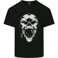 A Football Skull Footy Soccer Mens Cotton T-Shirt Tee Top