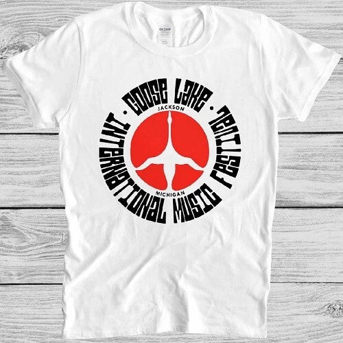Goose Lake T Shirt Michigan Music Festival Vintage Cool Gift Tee M272