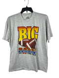 Men’s Funny Football T-shirt Gray XL “Gotta Have Big Balls To Win The Game”Read