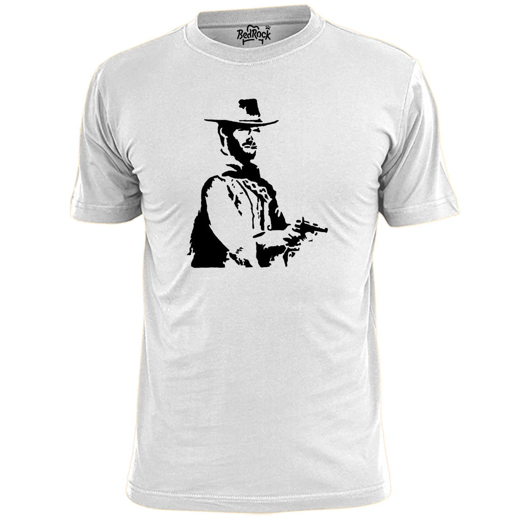 Mens Man With No Name (v3) Western Inspired T Shirt Clint Eastwood