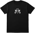 Cute Panda Heart T-Shirt – Minimalist Couples Graphic Tee