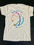 Brooklyn Pride Men’s Basketball Tshirt Small Off White Comfort Colors New NY