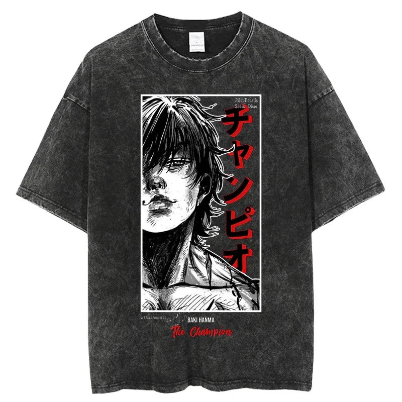 Gym Anime T Shirt Pump Cover Baki Hanma
