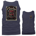Old Skool Gasoline Hot Rod Garage Classic Vintage Car Vehicle Tank Top