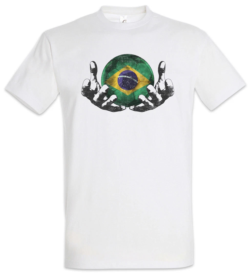 Brazil Football Magic Ball T-Shirt brazilian Soccer Flag World Championship