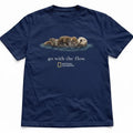 National Geographic Otter Graphic T-Shirt, Vintage 90s Y2k Style Top