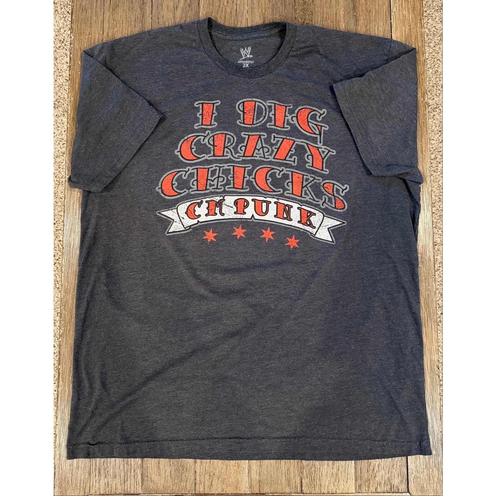 WWE 2011 CM Punk "I Dig Crazy Chicks" T-Shirt