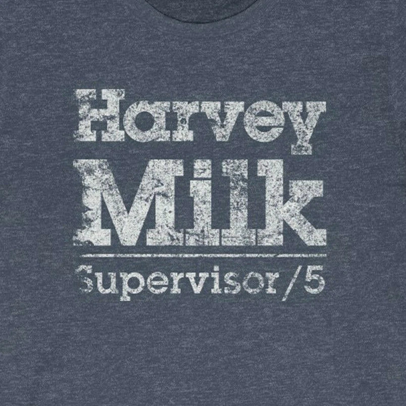 HARVEY MILK "Vintage Look" 50/50 Blend Gym T-Shirt - San Francisco LGBTQ dnc