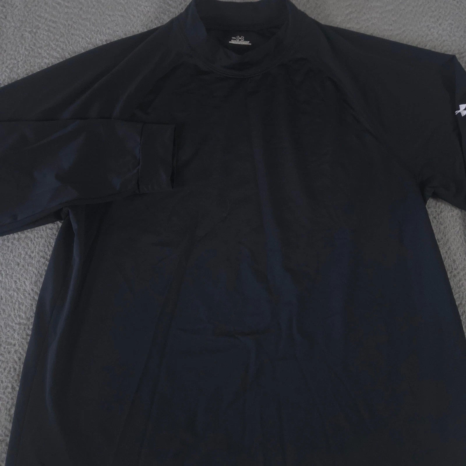 Under Armour Shirt Mens XXL Mock Neck Long Sleeve Stretch Performance HeatGear