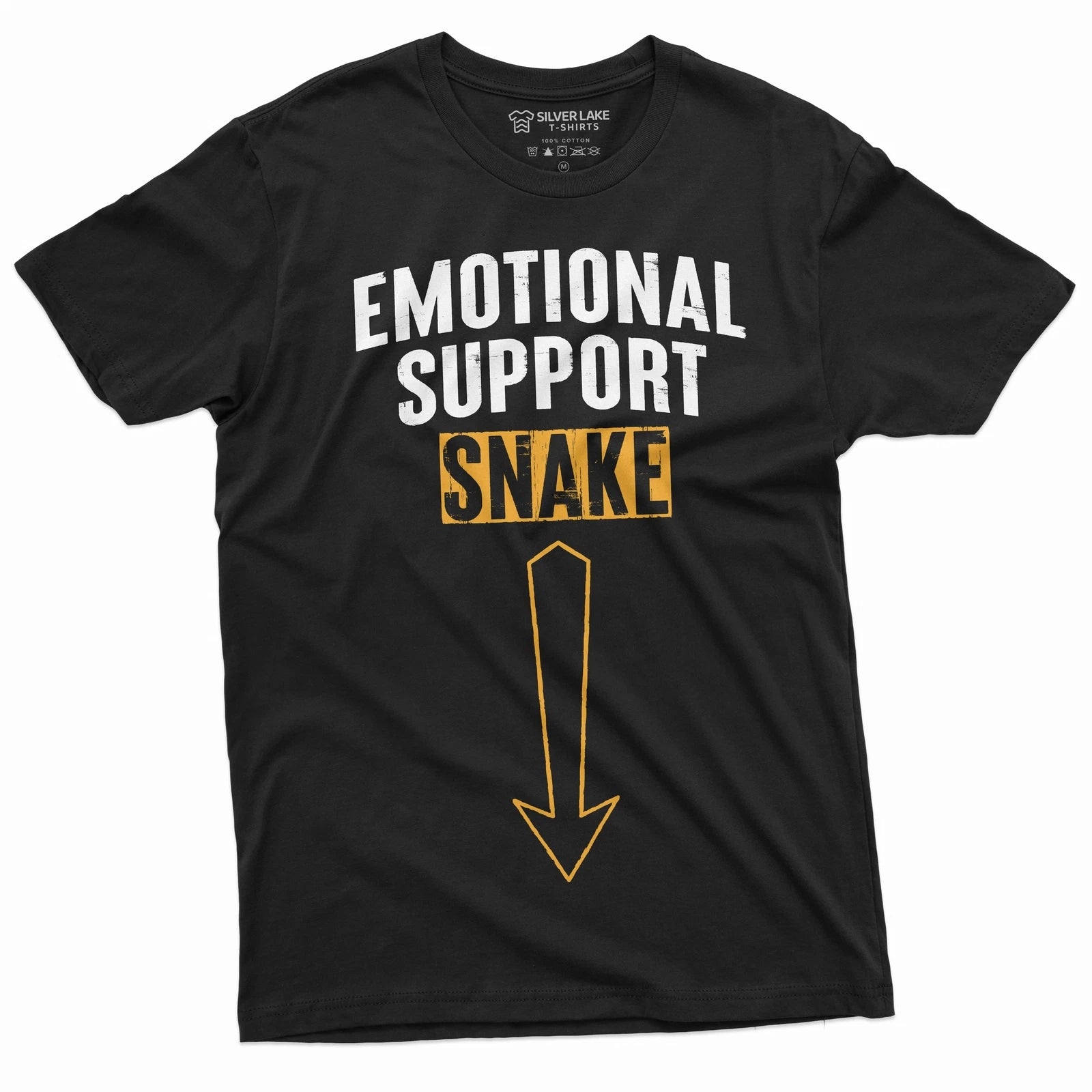 Funny Humorous T-Shirt Emotional Support Snake Tee Funny Adult Joke T-Shirt