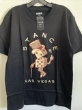 New Stance Designer Mens Graphic Street Style Las Vegas Tee Shirt Size M Black