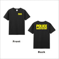 POLICE Narcotics Unit Law Enforcement Drugs Front & Back Print Men's T-Shirt