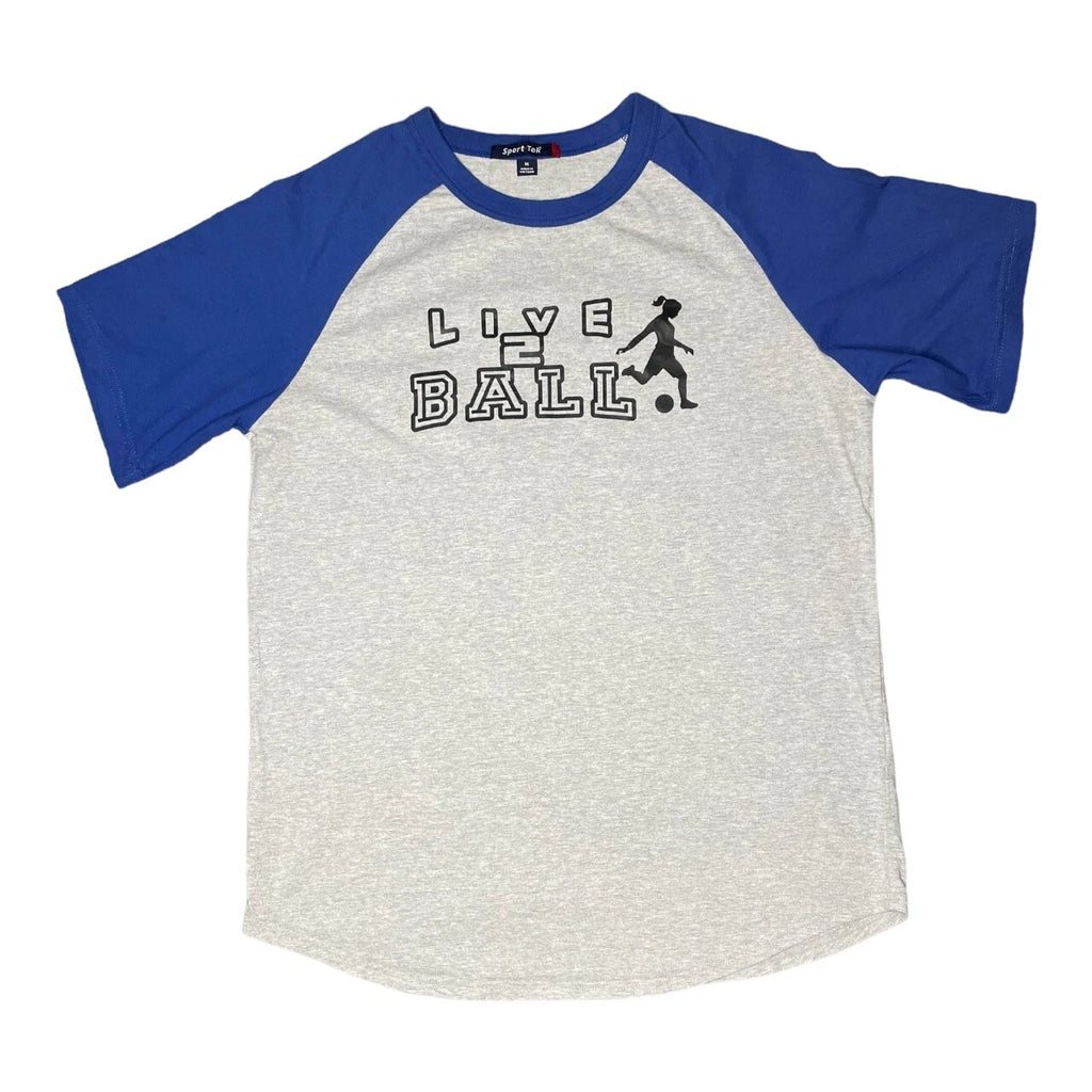Football T-Shirt Activewear Live To Ball Women’s Football Sports Loungewear M