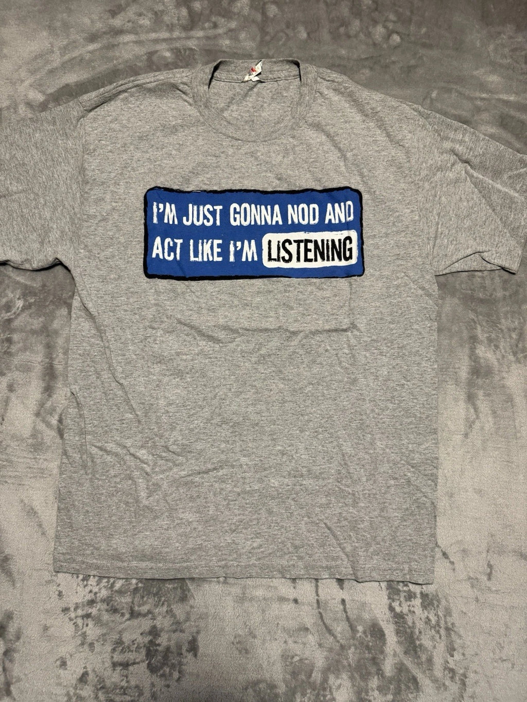 ANTI-SOCIAL SARCASTIC GRAPHIC PRINT GRAY T-SHIRT ADULT L