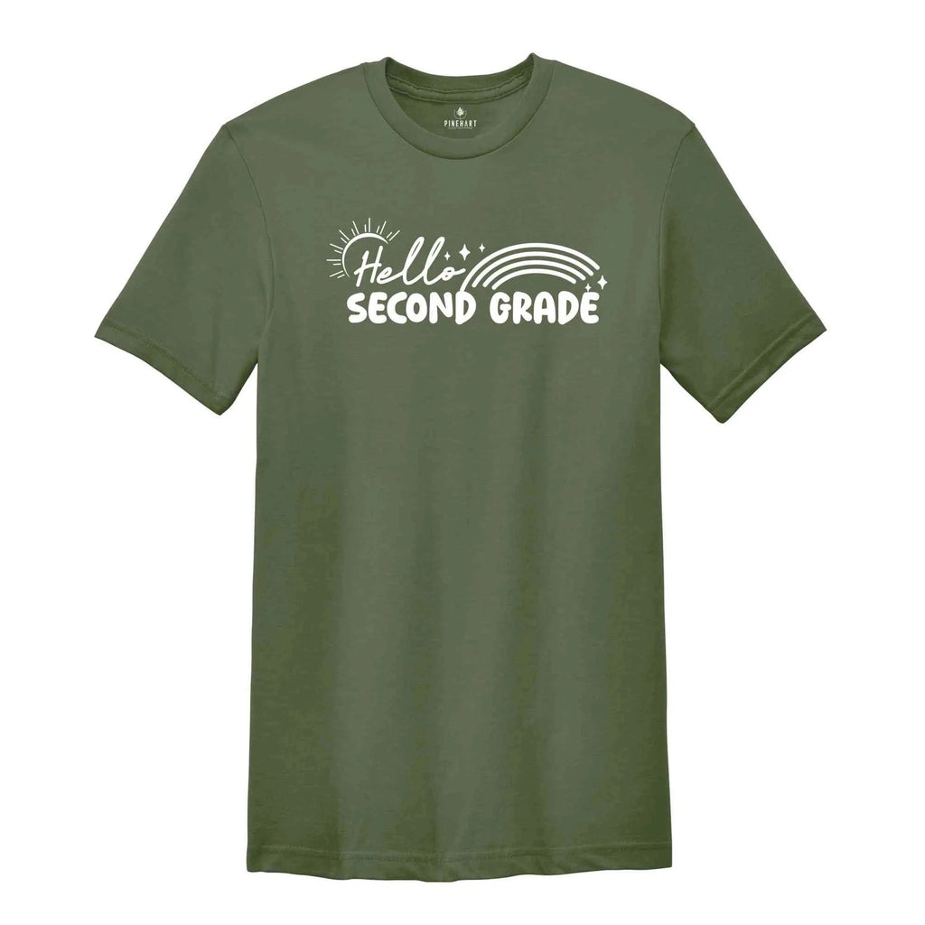 Hello Second Grade Shirt, Back To School Shirt, Cute Back To School Shirt, Tie D