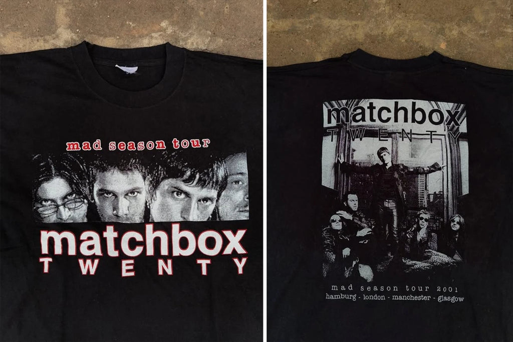 VINTAGE 2001 BOOTLEG MATCHBOX TWENTY MAD SEASON TOUR T shirt