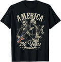 George Washington Lincoln Playing Guitar Abe Lincoln 250th T-Shirt