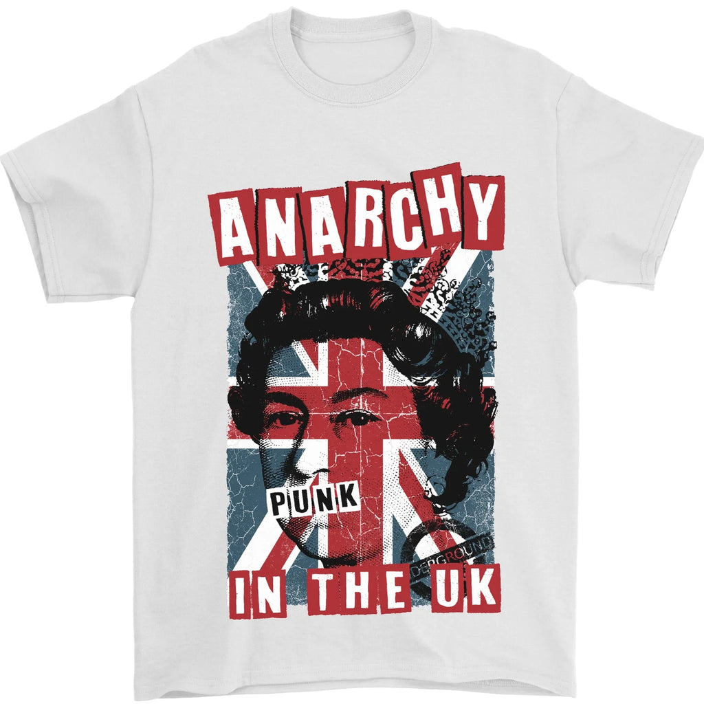 Anarchy in the UK Punk Music Rock Mens T-Shirt 100% Cotton
