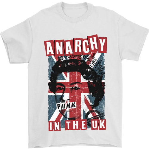 Anarchy in the UK Punk Music Rock Mens T-Shirt 100% Cotton