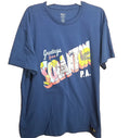 The Office Shirt Men XL Blue Greetings From Scranton PA Dunder Mifflin Graphic T