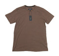 rag & bone Espresso Classic Lightweight Slub Cotton Short Sleeve Shirt (L)