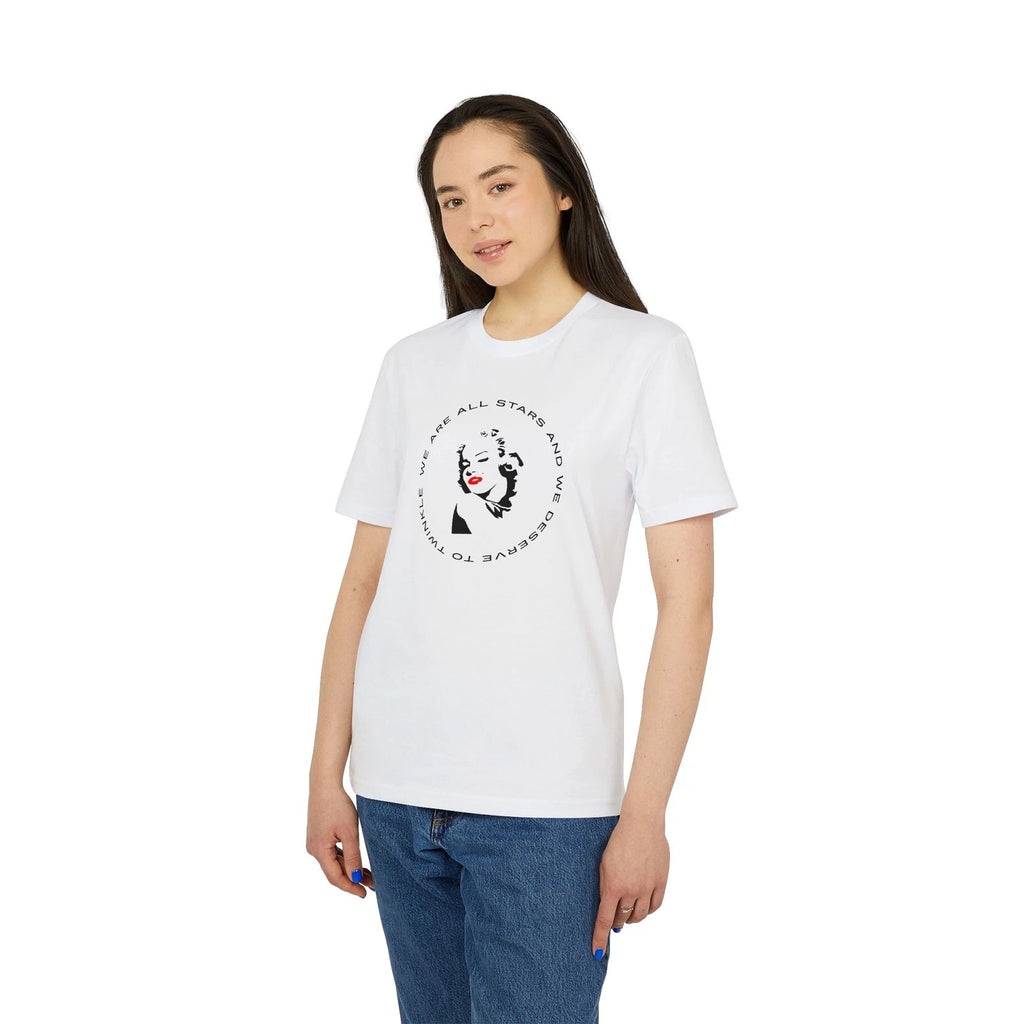 Marilyn Pop Art Organic T-shirt, 3 colors, XS-S-M-L-XL-2XL