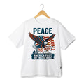 Peace No War T-Shirt Unisex Soft Cotton American Eagle USA Flag Patriotic Tee