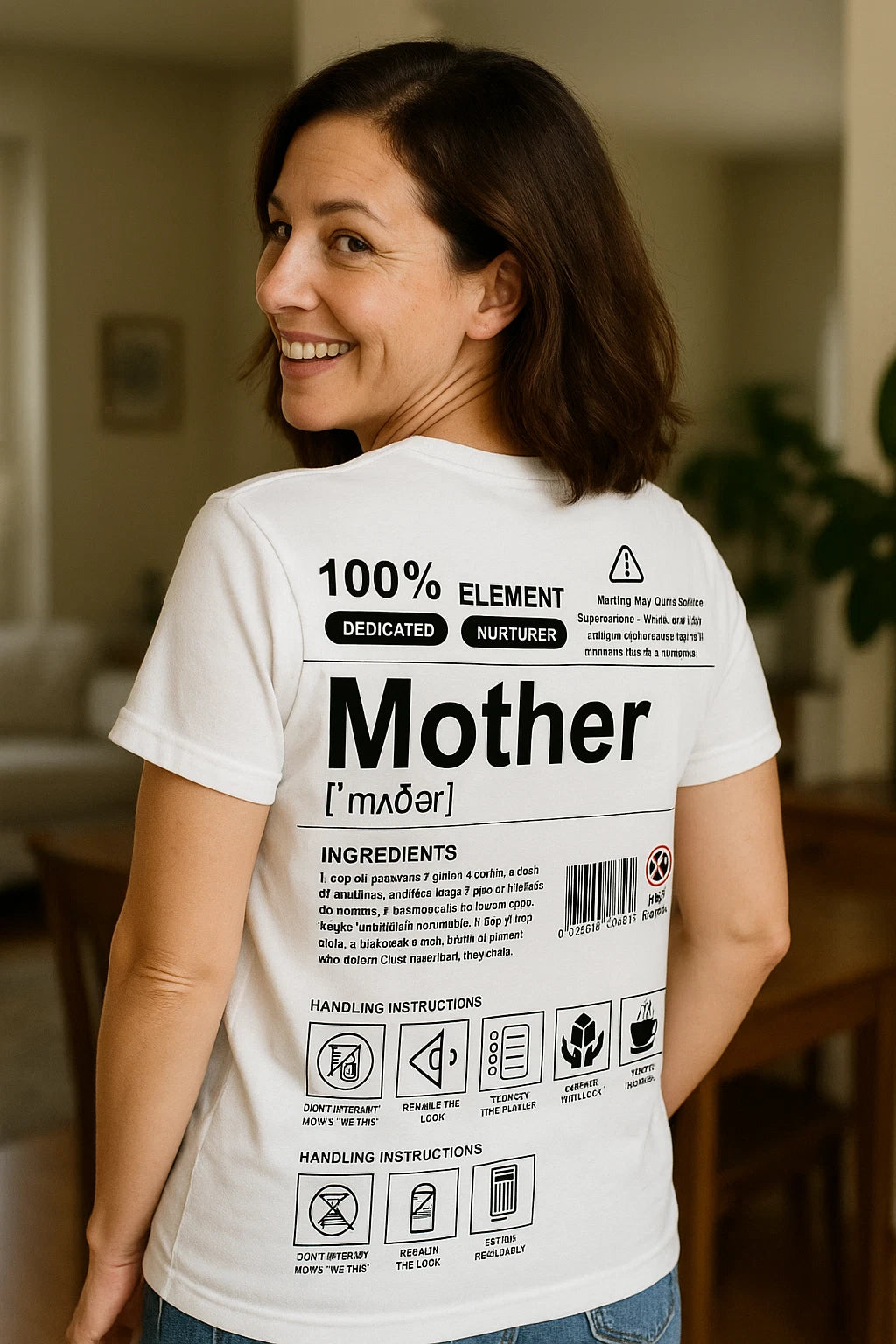 Mother Definition T-Shirt – Funny Gift for Mom, Premium Cotton Minimalist Tee