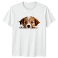 Cute Peeking Puppy T-Shirt Puppy Dogs Animals 2026 Birthday Gift For Him And Her