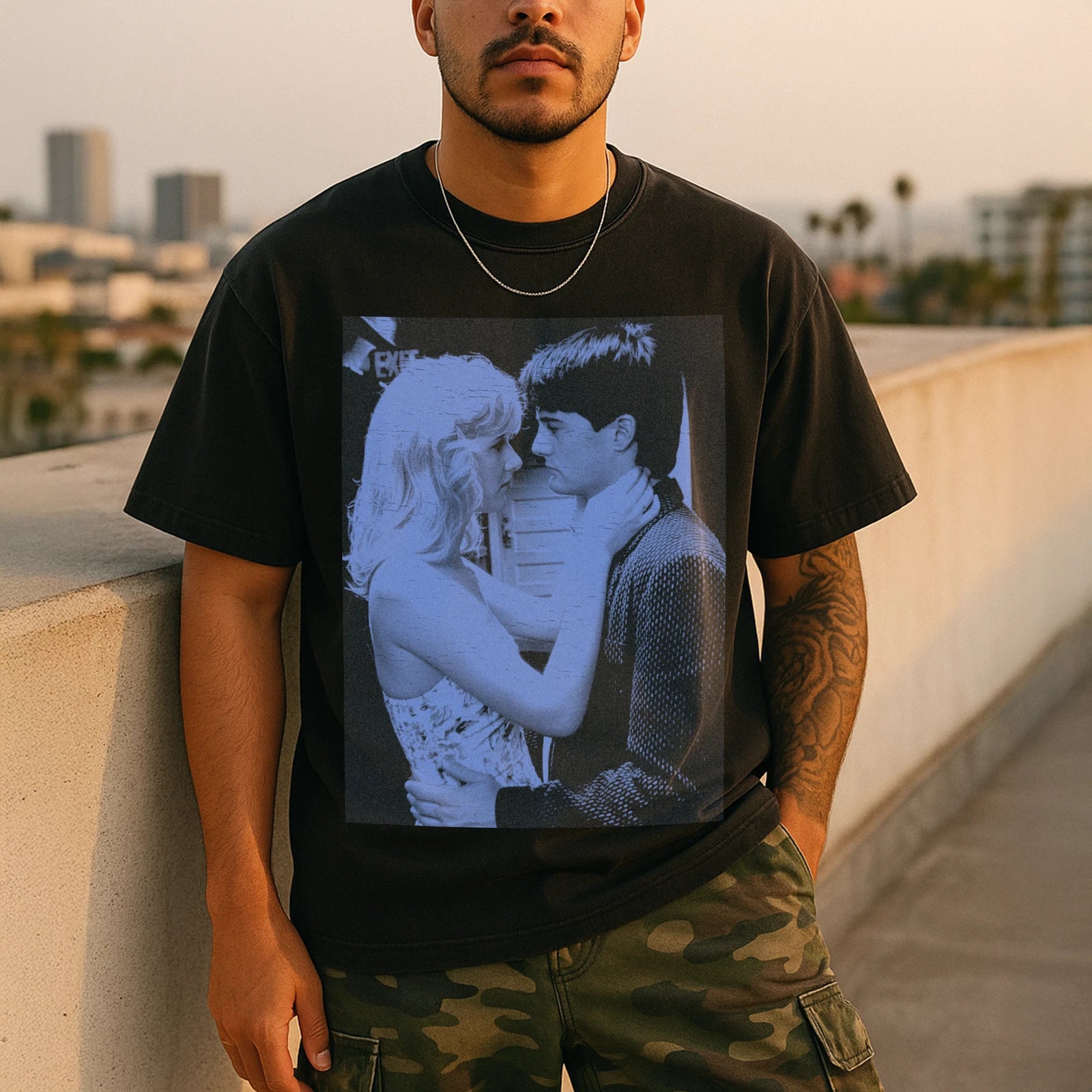 Blue Velvet TShirt, Distressed Vintage Film Graphic Tee, David Lynch Aesthetic