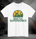 Seattle SuperSonics NBA Defunct Retro Basketball T-Shirt |  Heavy Cotton Tee