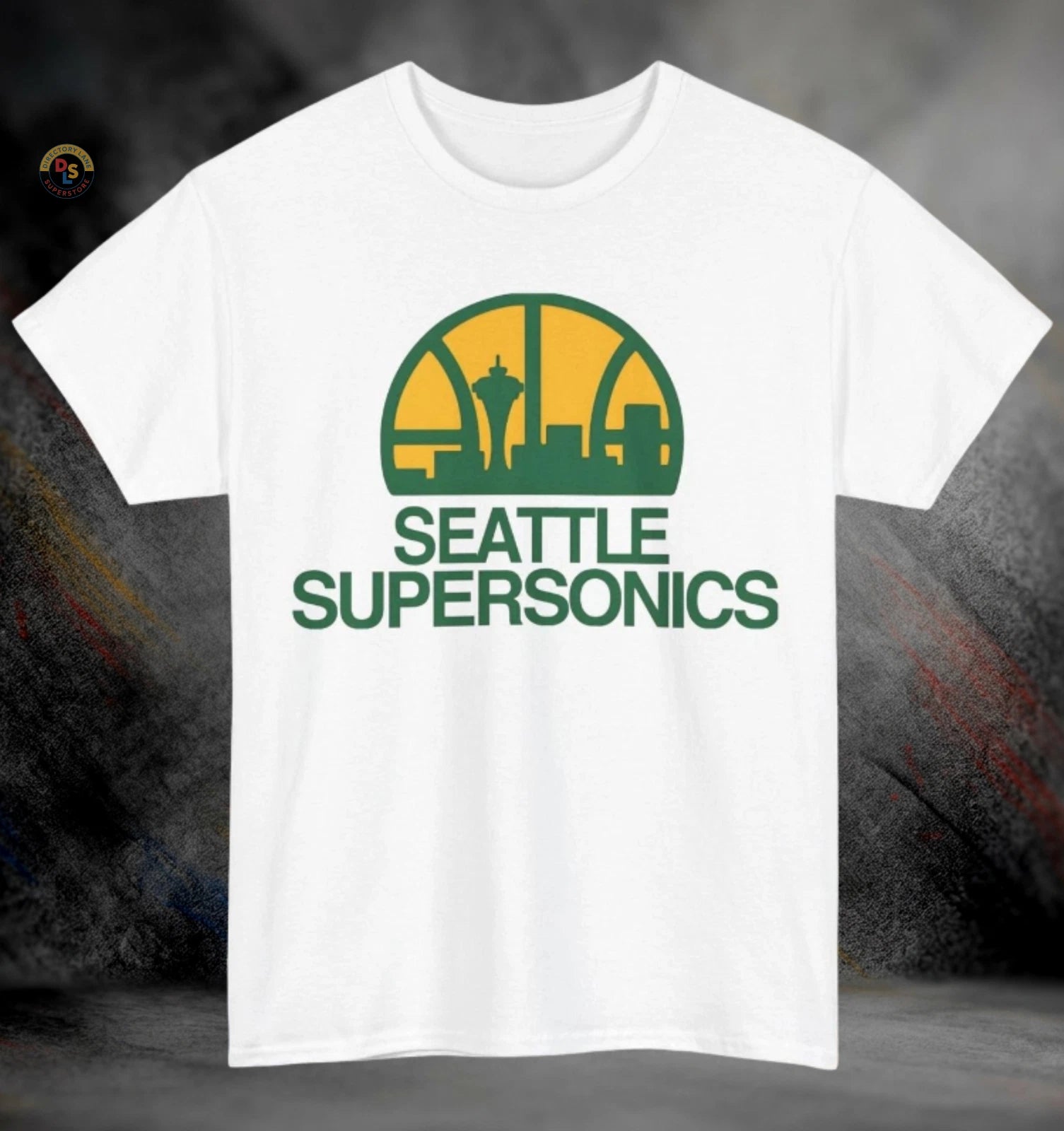 Seattle SuperSonics NBA Defunct Retro Basketball T-Shirt |  Heavy Cotton Tee