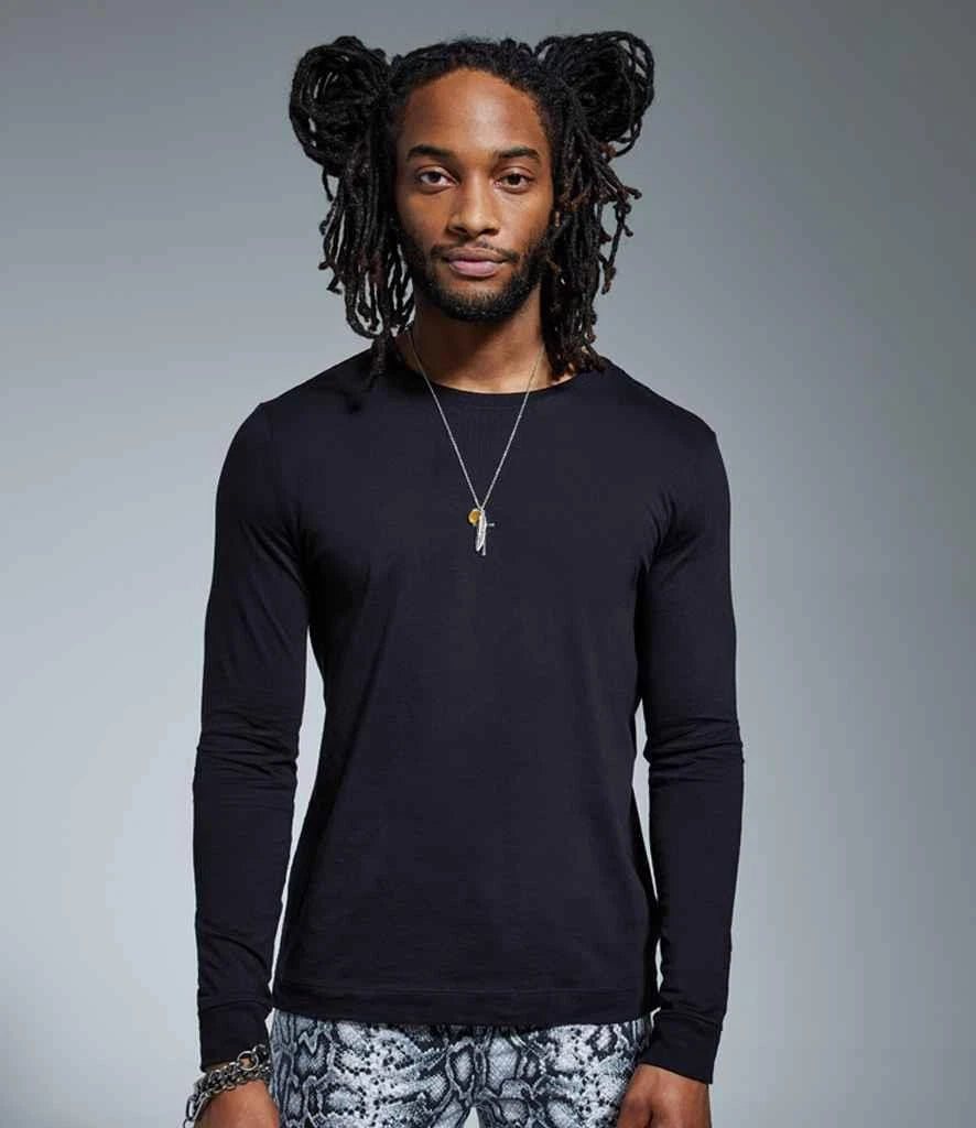 Anthem Organic Long Sleeve T-Shirt Fashion Fit 100% Cotton Casual