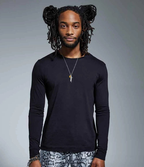 Anthem Organic Long Sleeve T-Shirt Fashion Fit 100% Cotton Casual