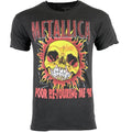 Metallica Men's Short Sleeve Crew Neck POOR RE- TOURING Reaper Rock